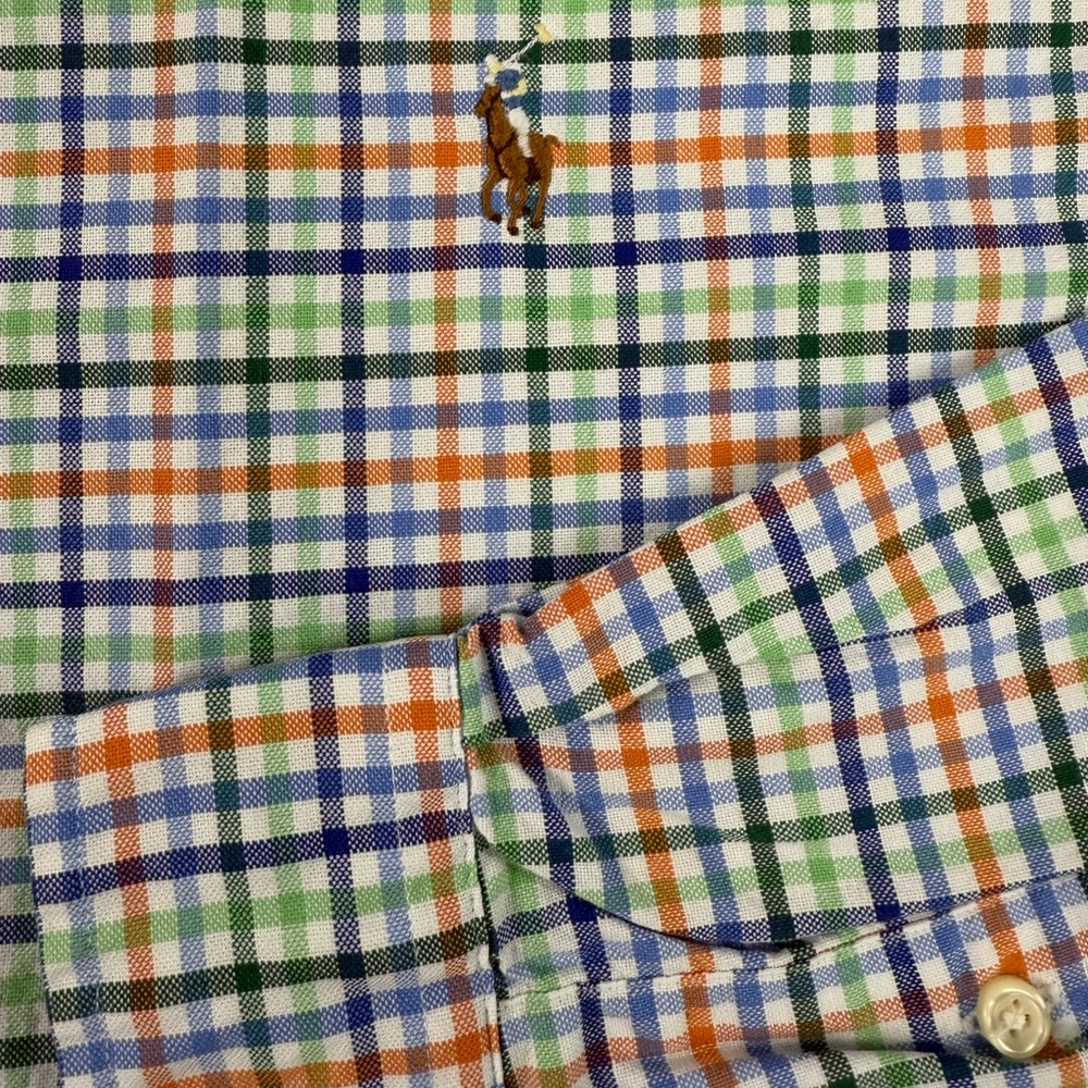Polo Ralph Lauren 100% Cotton Oxford Plaid LS Shirt w Embroidered Pony NWT - Picture 4 of 7